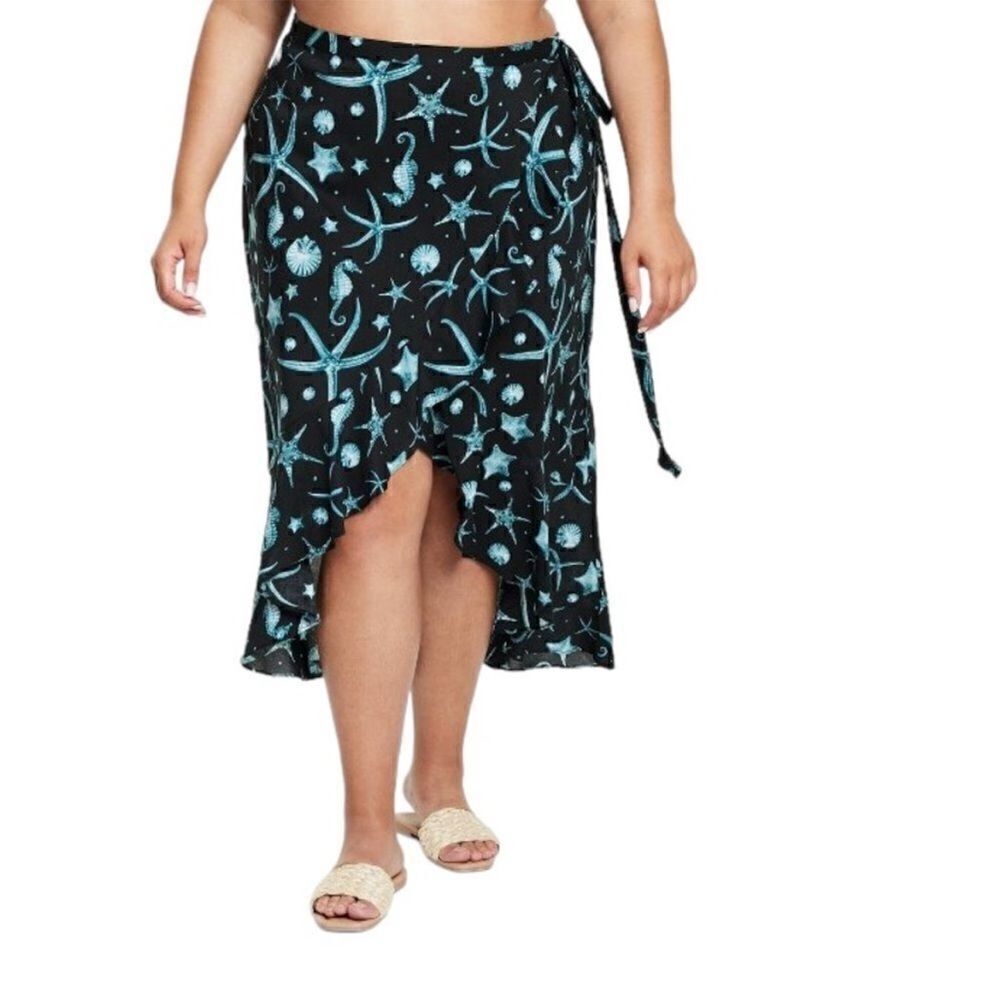 Agua Bendita Women’s Women's Wrap‎ Skirt, Size 1X, NWOT